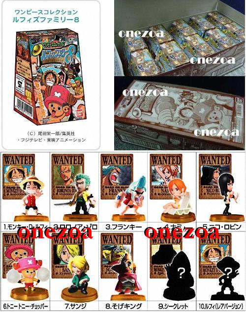 Bandai One Piece Figure Collection FC 8 Luffy's Family WANTED onezoa
