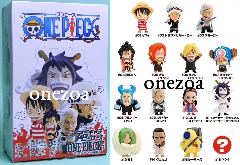 Chara-Heroes One Piece Mini Big Head figure Vol.14 Punk